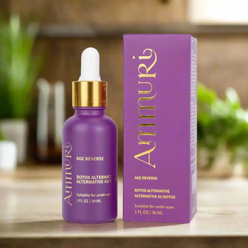 Ammuri Age Reverse Advanced Anti-Ageing Serum - Botox Alternative, Anti-Wrinkle, Hydrating, Vegan, Made in the UK Ammuri Skincare