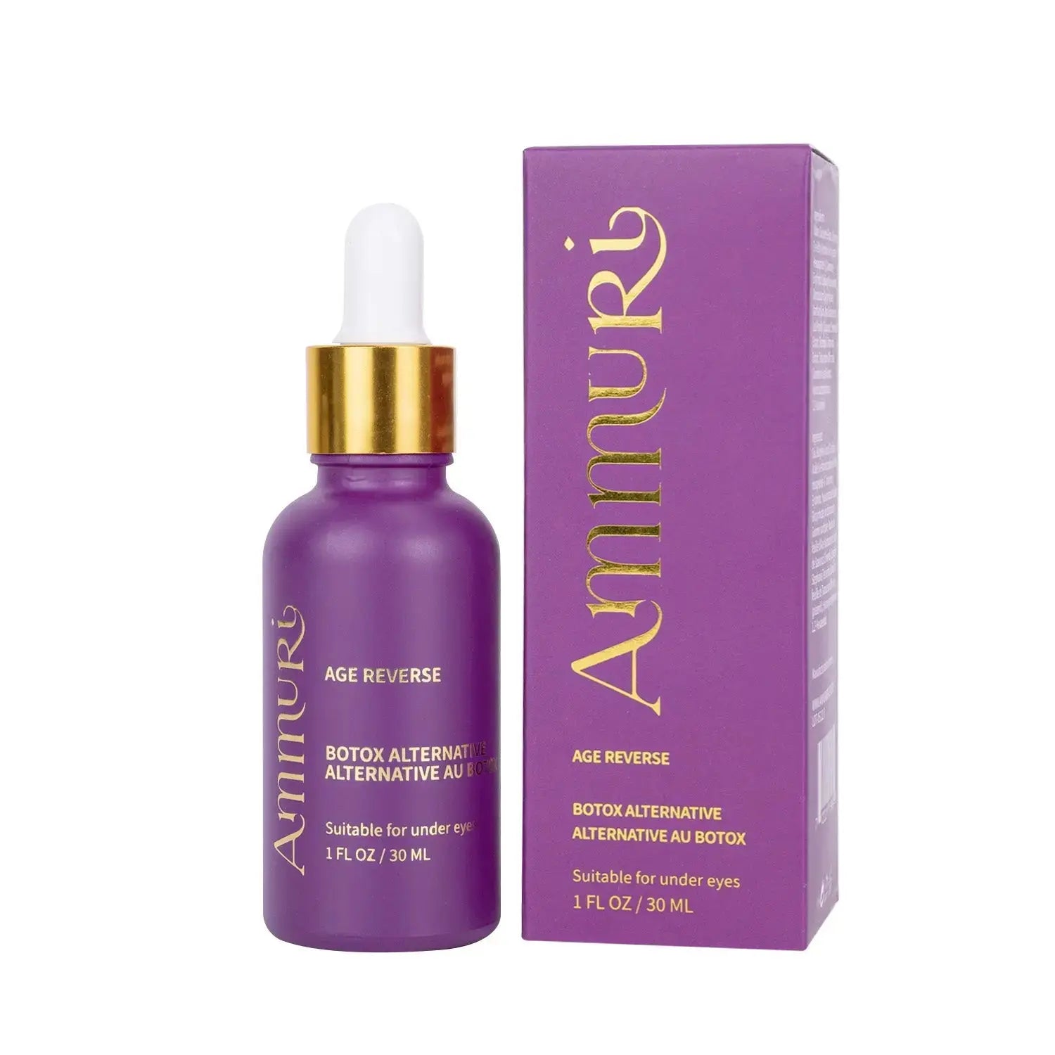 Ammuri Age Reverse Advanced Anti-Ageing Serum - Botox Alternative, Anti-Wrinkle, Hydrating, Vegan, Made in the UK Ammuri Skincare