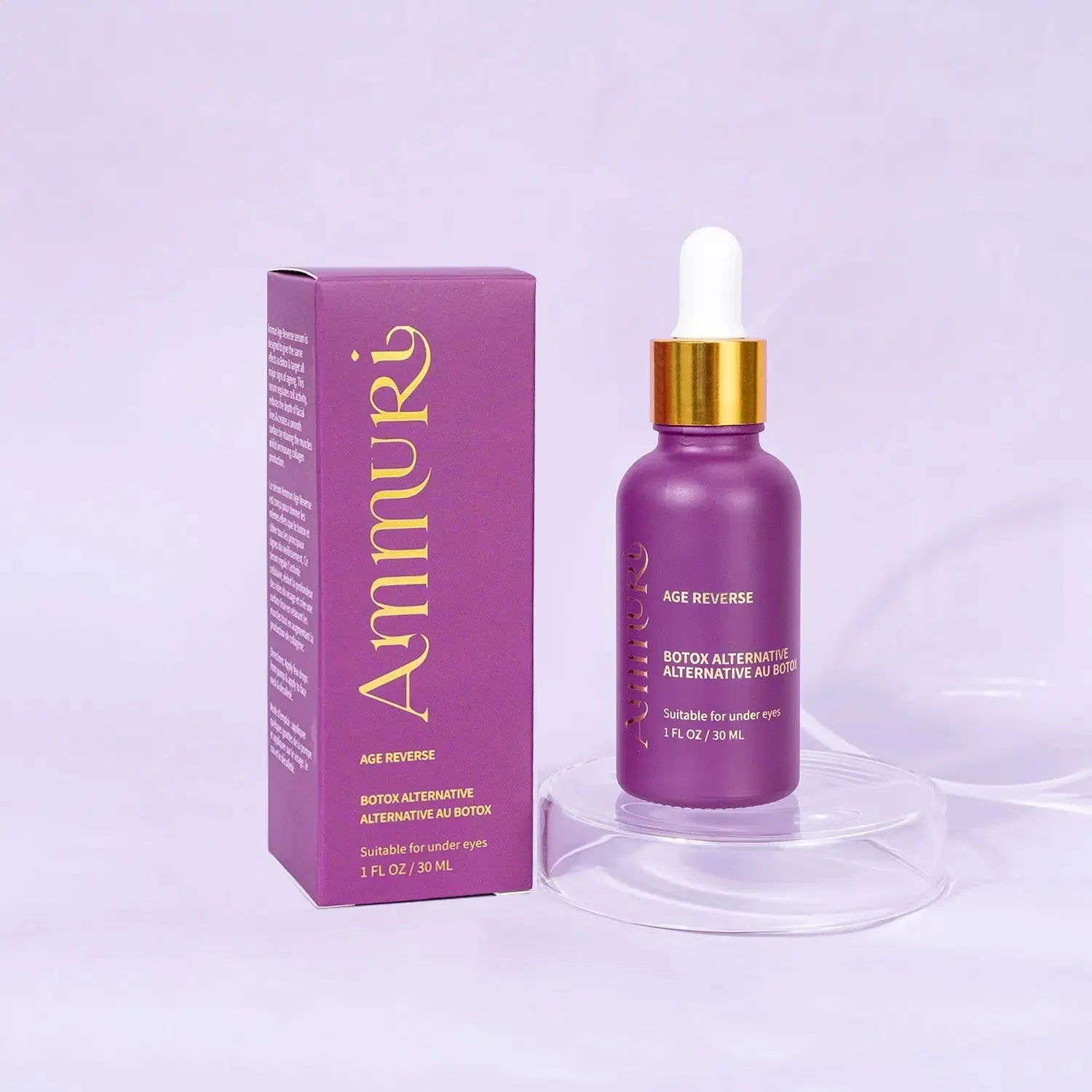 Ammuri Age Reverse Advanced Anti-Ageing Serum - Botox Alternative, Anti-Wrinkle, Hydrating, Vegan, Made in the UK Ammuri Skincare