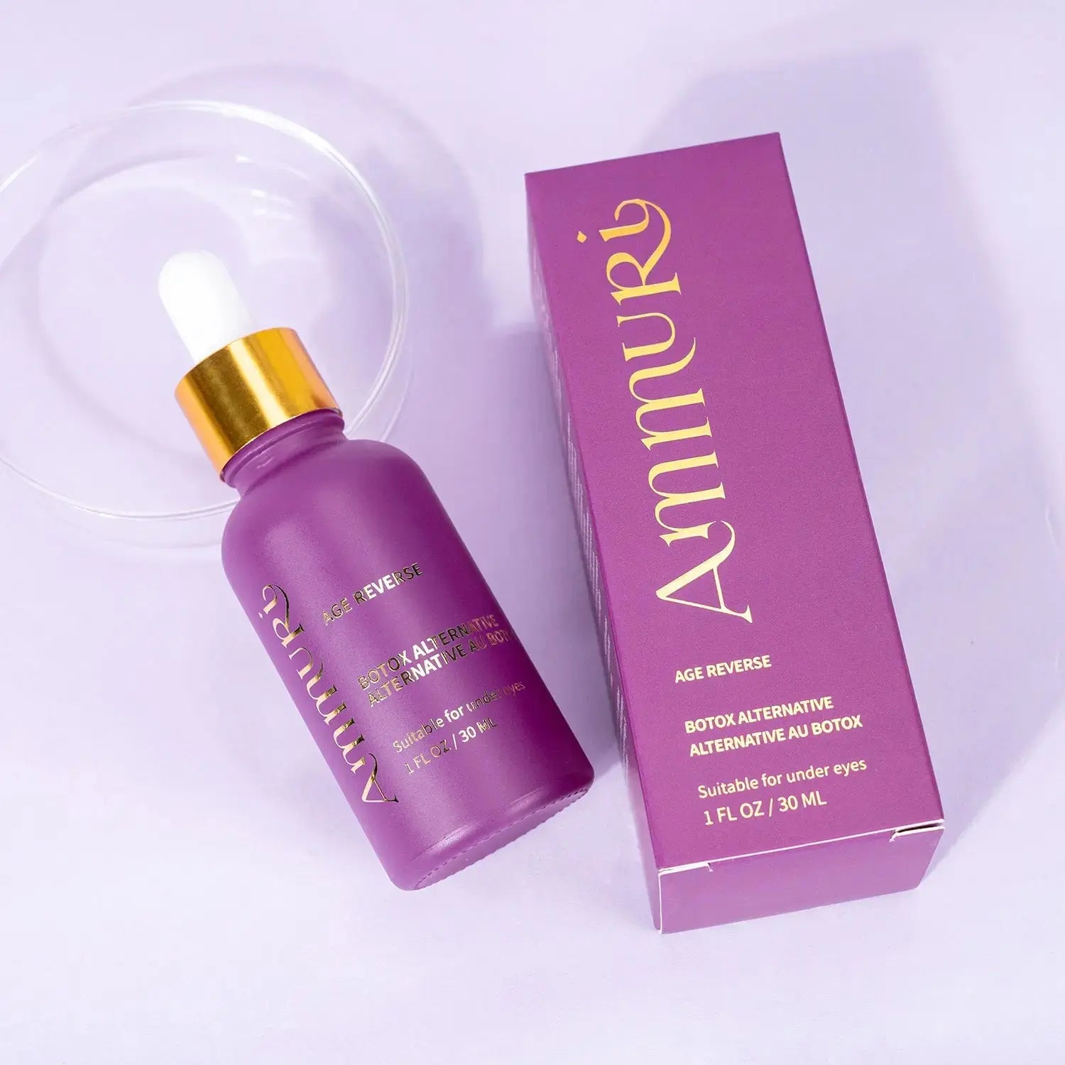 Ammuri Age Reverse Advanced Anti-Ageing Serum - Botox Alternative, Anti-Wrinkle, Hydrating, Vegan, Made in the UK Ammuri Skincare