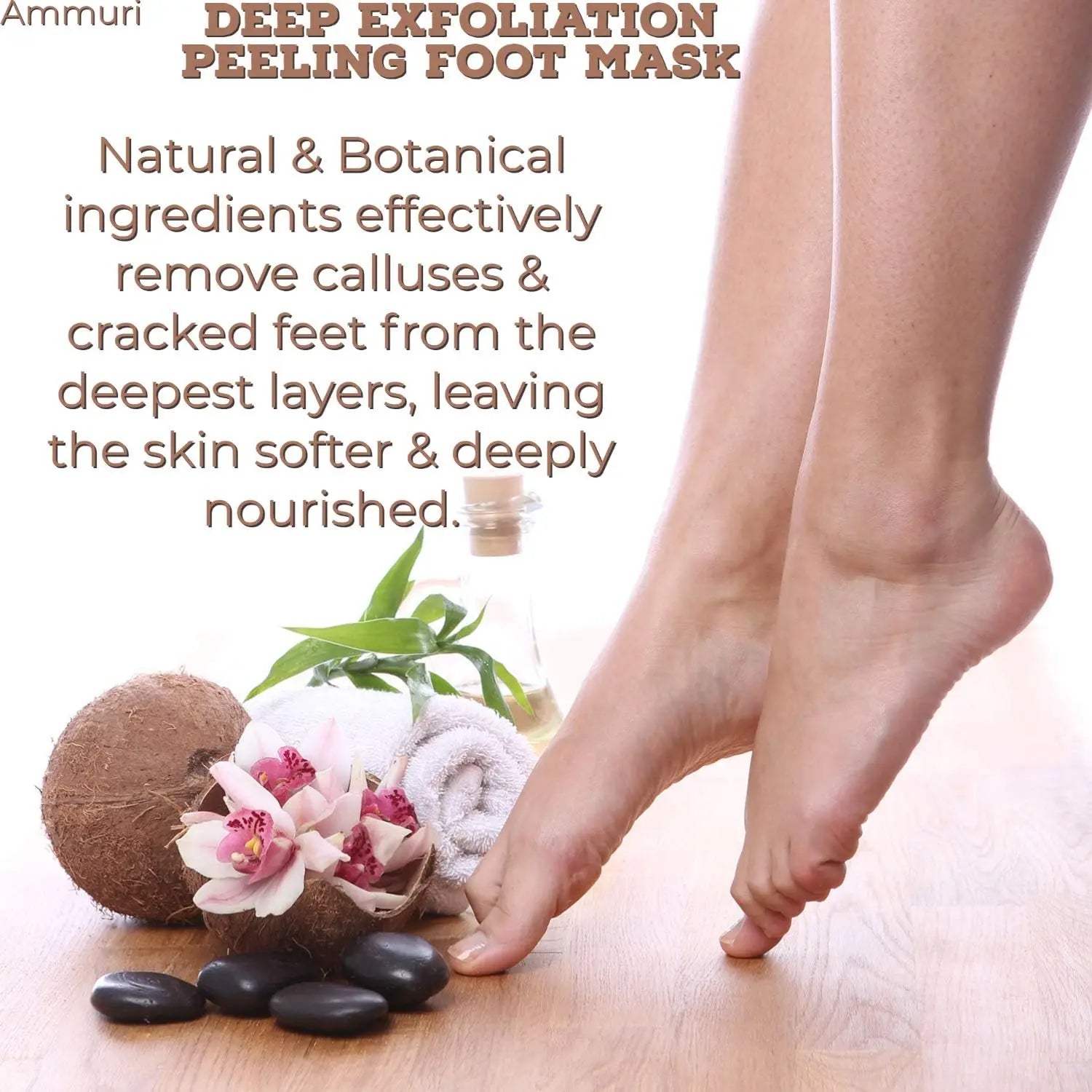 Deep Exfoliating Peeling Foot Mask - Ammuri Skincare