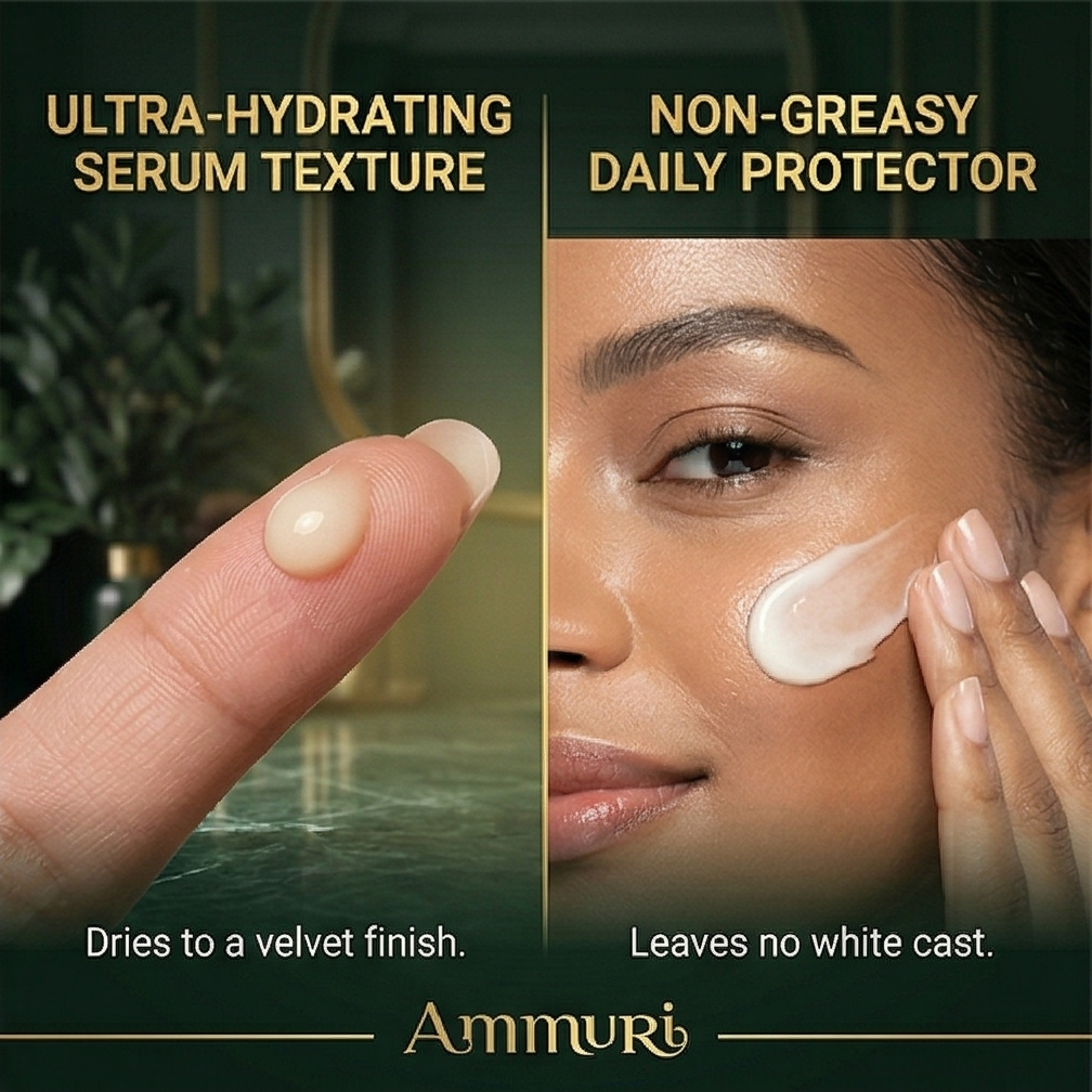 Ammuri Vitamin C Retinol Serum & SPF 50 Cream Brightening Skincare Routine Glow