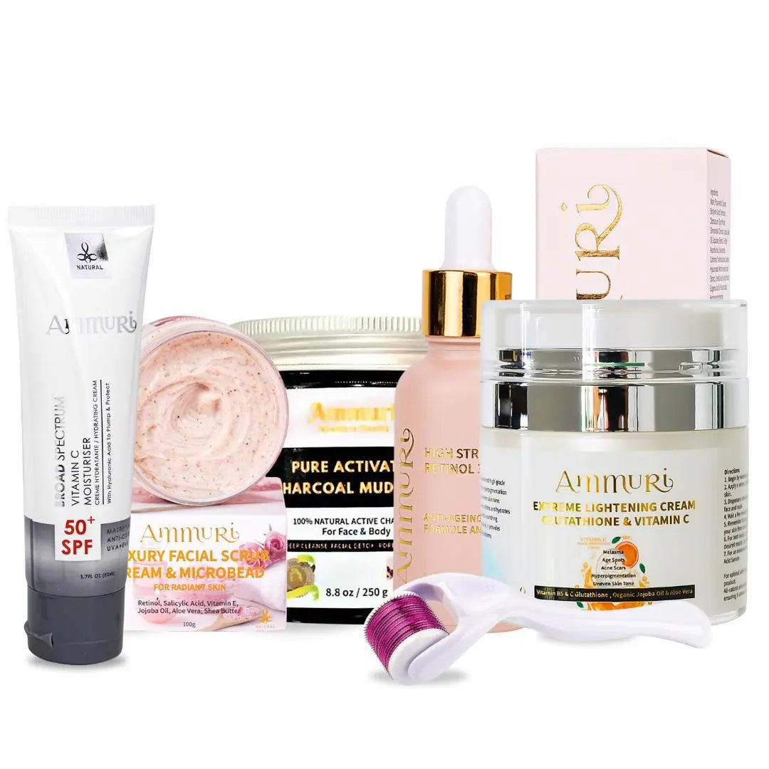 Revamp Skin Pigmentation 30 Plus Package - Comprehensive Anti-Aging and Brightening Skincare Set Ammuri Skincare