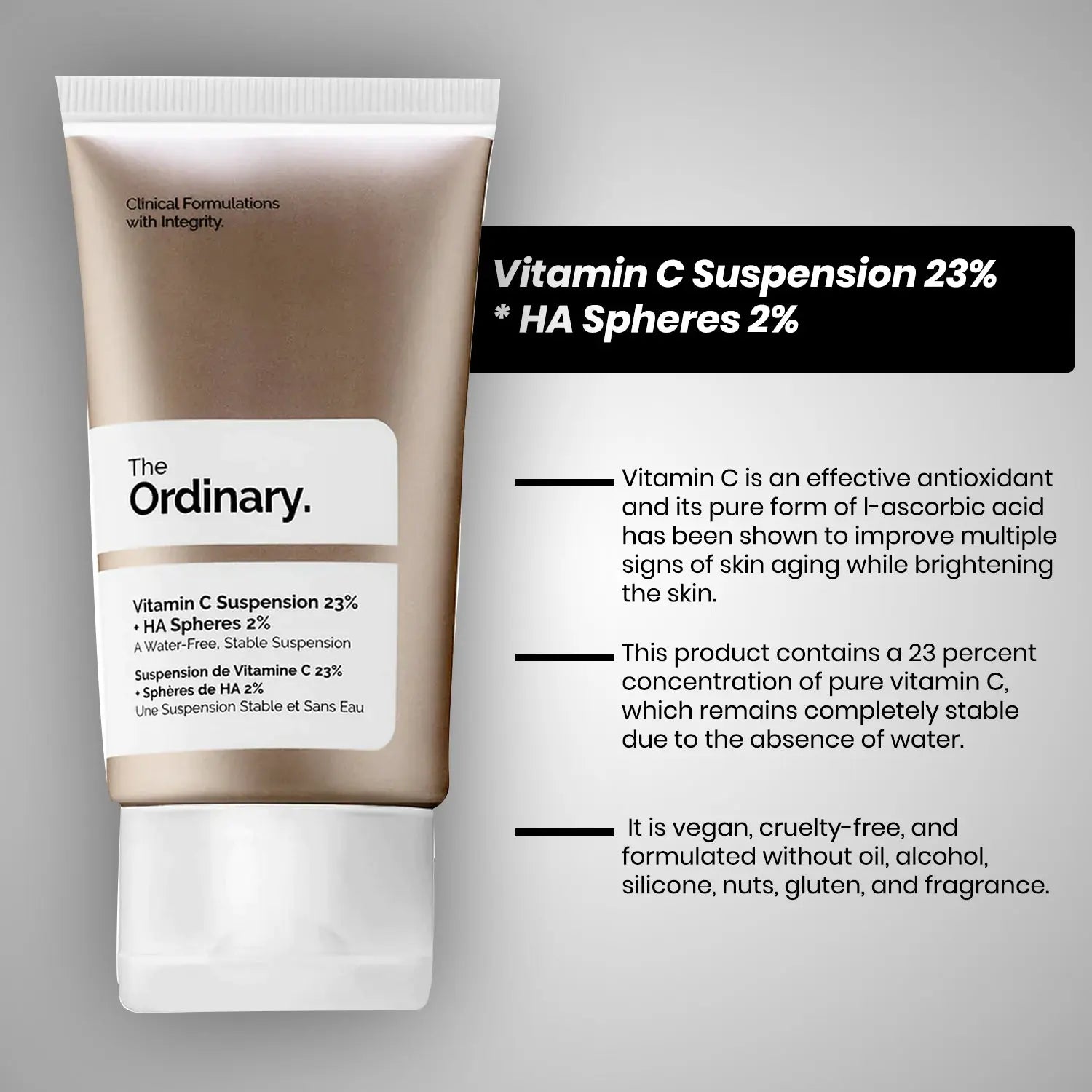 The Ordinary Vitamin C Suspension 23% + HA Spheres 2% 30ml - Ammuri Skincare