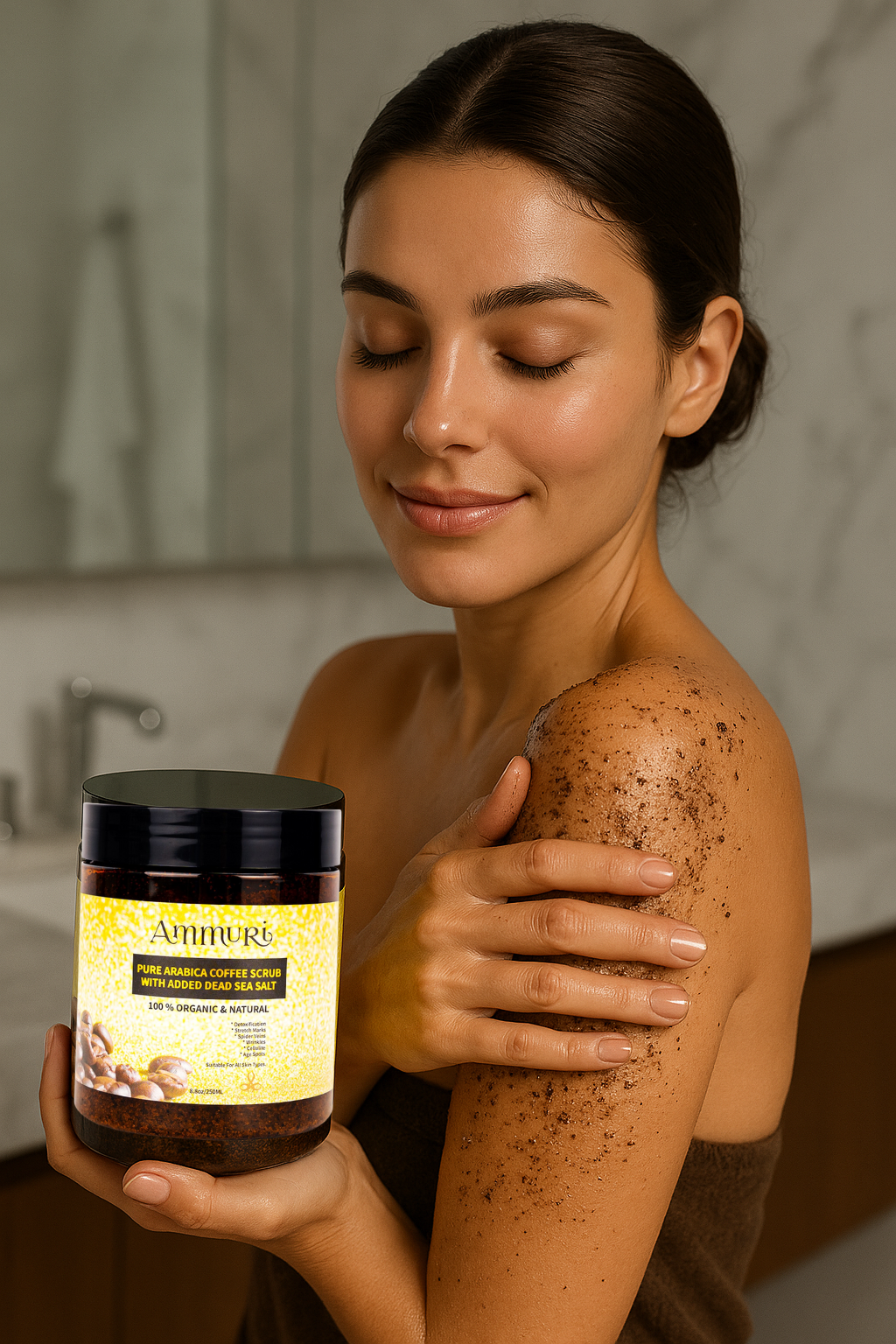Ammuri Organic Coffee Body Scrub with Dead Sea Salt Ammuri Skincare