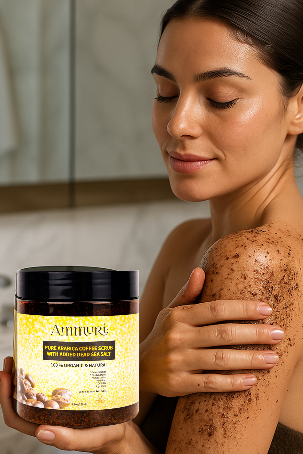 Ammuri Organic Coffee Body Scrub with Dead Sea Salt Ammuri Skincare