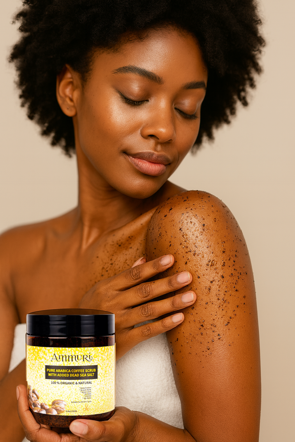Ammuri Organic Coffee Body Scrub with Dead Sea Salt Ammuri Skincare
