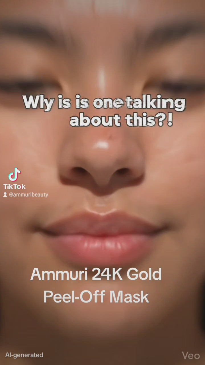 Ammuri 24K Gold Collagen Peel-Off Face Mask 60g – Luxury Anti-Ageing Treatment for Firming, Brightening & Deep Cleansing Skin