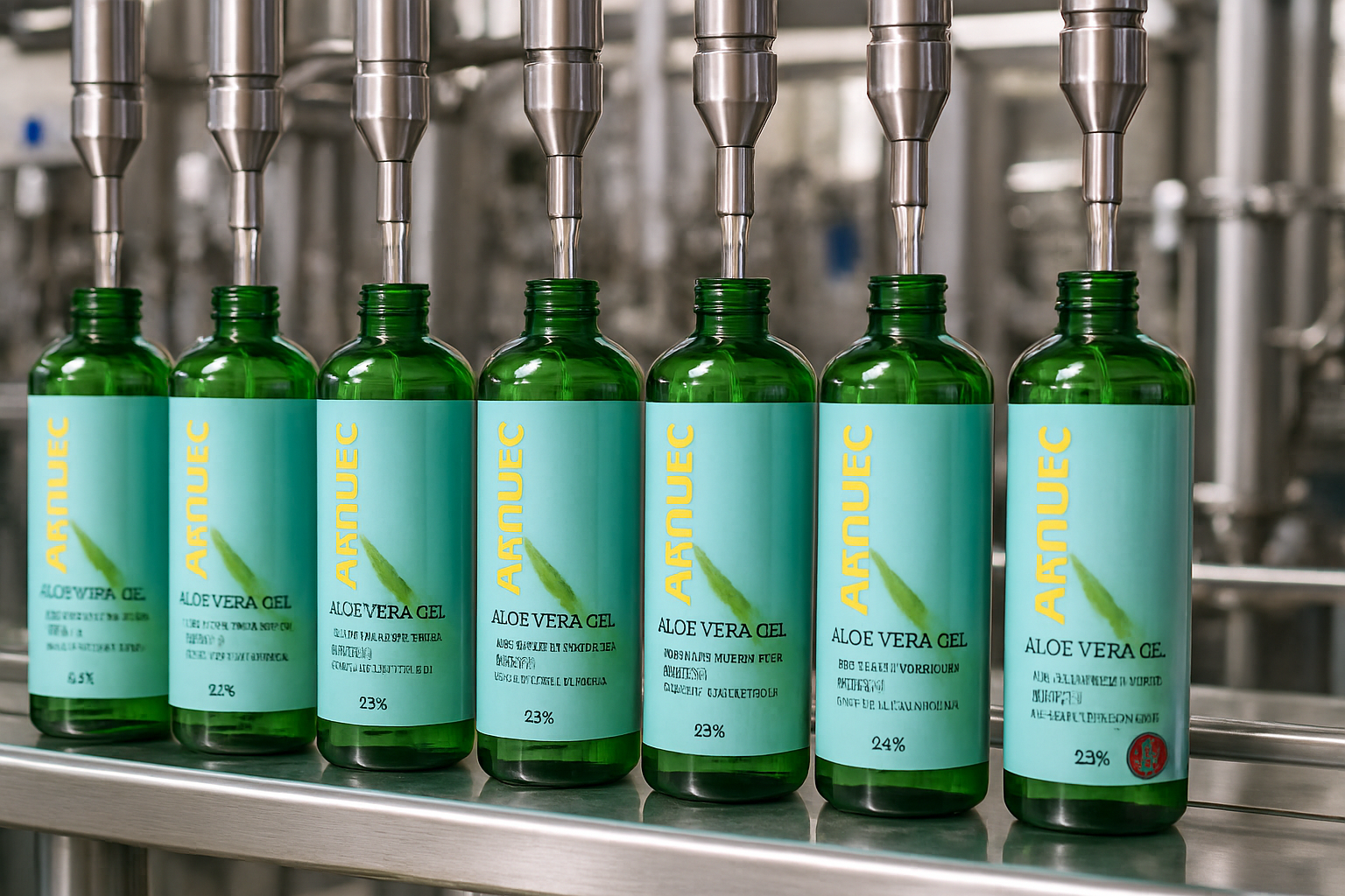 Ammuri Organic Aloe Vera Gel 300g - Pure Natural Pack Of 5 for Face & Body