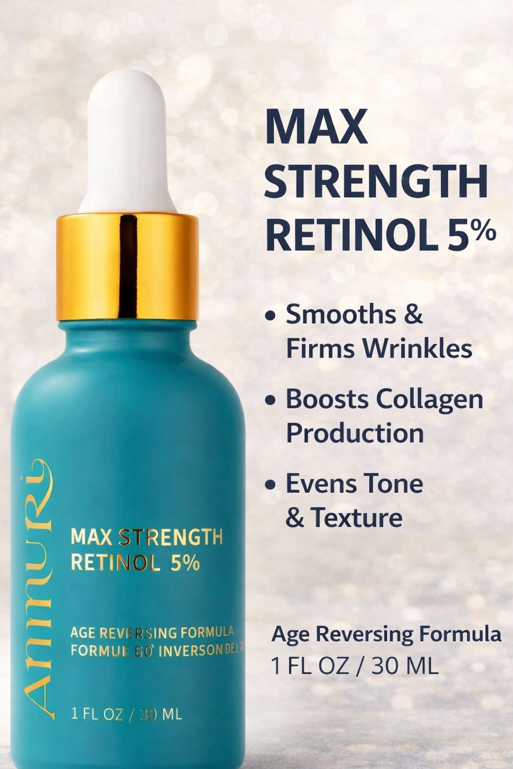 Ammuri Retinol 5% Serum for Anti-Ageing Skin Revitalization Ammuri Skincare