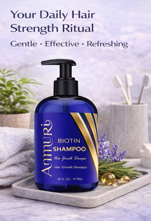 Ammuri Biotin DHT Blocker Shampoo - Sulfate-Free Hair Loss Treatment 473ml Ammuri Skincare
