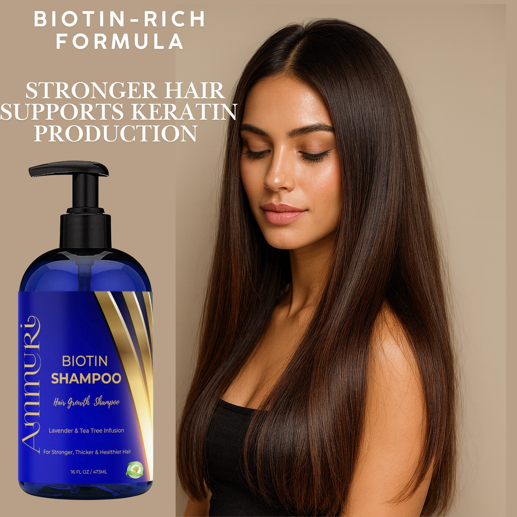 Ammuri Biotin Shampoo for Thicker Hair & Growth Ammuri Skincare