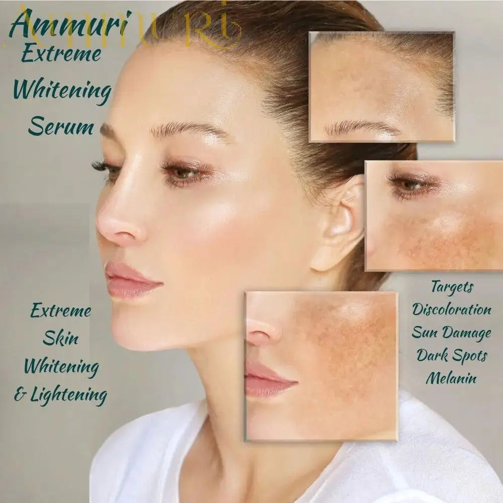 Ammuri Extreme Whitening Serum for skin whitening and lightening, targeting dark spots and discoloration