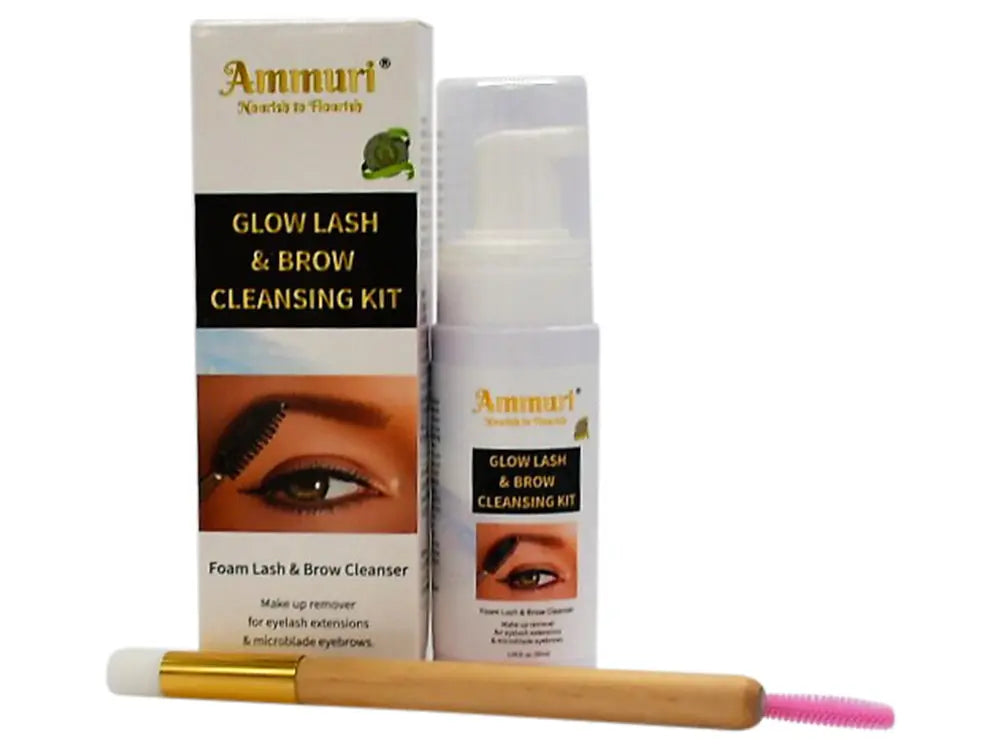 Ammuri Lash & Brow Cleansing Kit eyelash extensions & micro blade eyebrows Cleanser Ammuri Skincare