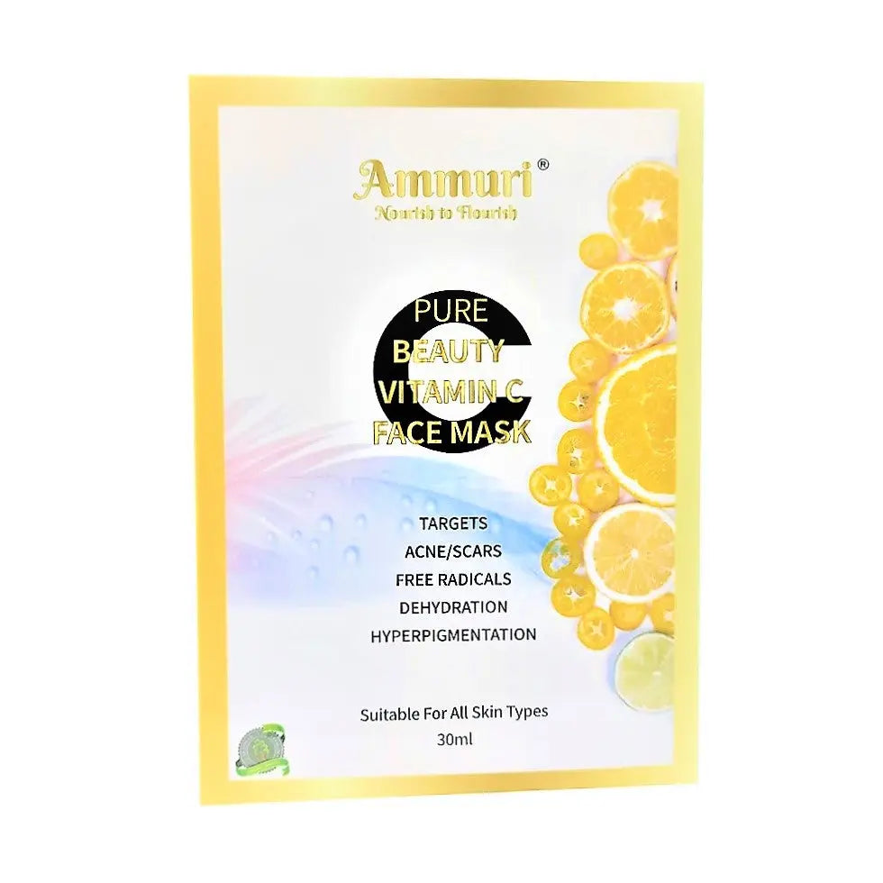 Ammuri Vitamin C Face Mask Hyaluronic acid Antioxidant Anti Age Anti Wrinkle Ammuri Skincare